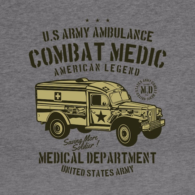 Army Ambulance Combat Medic by lionkingdesign